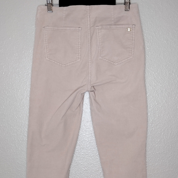 Tory Burch Side Zip Corduroy Office Casual Neutral Taupe Pants Sz 27 - Picture 10 of 16